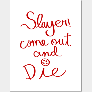 Note to Slayer Posters and Art